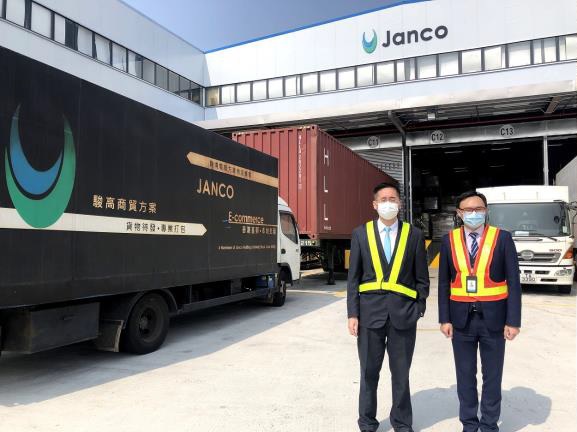 Dr. Bernard Chan ,HKSAR Government visit Janco Warehouse